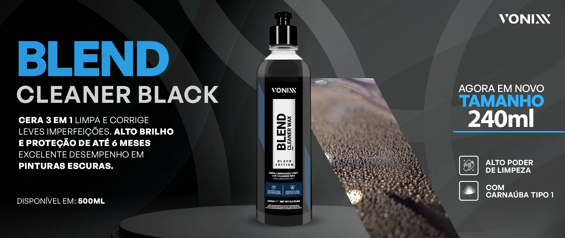 BLEND CLEANER WAX BLACK EDITION - Vonixx